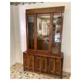 Mid-Century Modern Wood China Cabinet