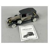 1928 Lincoln Die-Cast Model Car with Booklet
