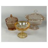 Three Glass Candy Dishes