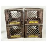 Four Mayfield Dairy Milk Crates
