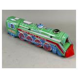 Green Tinplate Puff-Puff Loco ME 660 Toy Train