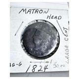 1824 Matron Head Large Cent