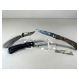 Folding Pocket Knives, Set of Three