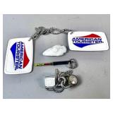 American Tourister Tags and Keychain Lot