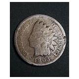 1903 Indian Head One Cent Coin