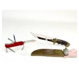 Wenger Swiss Army Knife and Fixed Blade Knife