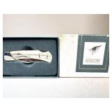 Barlow Lockback Knife with Golfer Motif