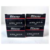 Blazer .38 Special 158 GR LRN Ammunition Lot
