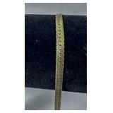 Silmar S.P.A. 14K Gold Herringbone Bracelet