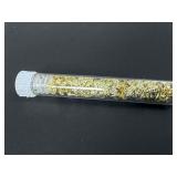 Vial of Gold-Colored Foil Flakes, 1.63g