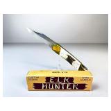 Elk Horn Elk Hunter Folding Knife with Stag-1