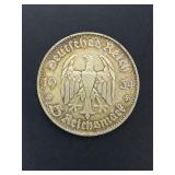 1934 German 5 Reichsmark Coin