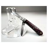 Folding Pocket Knife with Jigged Handle