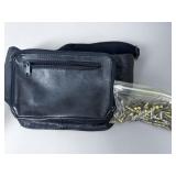 Black Faux Leather Waist Pack and .22LR Ammun