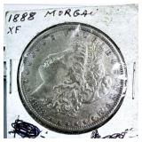 1888 Morgan Silver Dollar XF