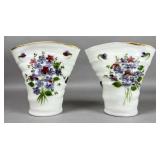 Porcelain Vases with Floral Motif