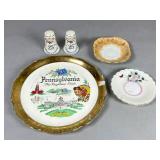 Decorative Plate Set and 25th Anniversary Shk