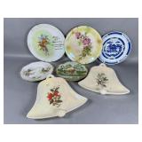 Decorative Ceramic Plates and Bells
