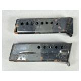 Two Steel Pistol Magazines