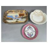 Decorative Porcelain Plates and Tray