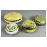 Four Porcelain Trinket Boxes