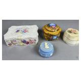 Ceramic and Porcelain Trinket Boxes