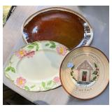 Three Decorative Ceramic Platters