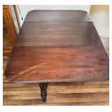 Rectangular Drop-Leaf Wood Dining Table