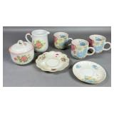Floral Porcelain Tea Set Assortment