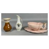 Ceramic Vase, Schumann Arzberg Pitcher, Pink