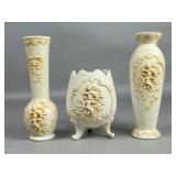 Three Made in Japan Porcelain Vases