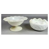 White Milk Glass Bowls