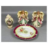 Decorative Ceramic Angel Figures and Spice Sh