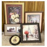 Framed Art Prints and Needlework Collection
