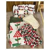 Quilts and a Crocheted Blanket Lot