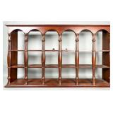Wooden Wall Shelf with Arched Supports