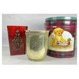 Three Decorative Waste Bins Assorted Styles