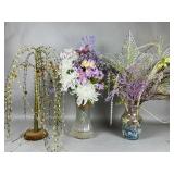 Artificial Floral Arrangements and Lighted V.