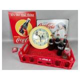 Coca-Cola Memorabilia Group with Metal Signs