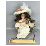 Goldenvale Porcelain Doll with Stand