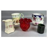 Ceramic Tableware and Art Glass Lot