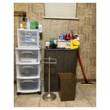 Bathroom Storage Lot With Miscellaneous Items