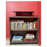 Wooden Bookshelf With Book Collection