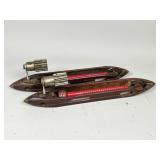 Wooden Loom Shuttles with Metal Tips