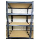 Metal Storage Rack with Particle Board Shelves