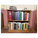 Bookshelf With Science and Math Book Collection