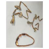Wood Bead Necklace and Animal Carving Strand