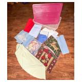 Tablecloths and Placemats with Bin