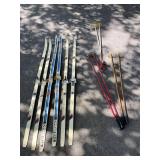 Touring Cross-Country Skis and Poles