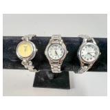 Three Women's Metal Wristwatches